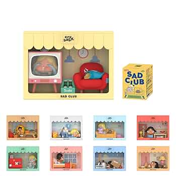 HF6765 未開封 クライベイビー Sad Club シリーズ シーンセット Amazon.co.jp: POPMART CRYBABY Sad Club シリーズ シーンセット